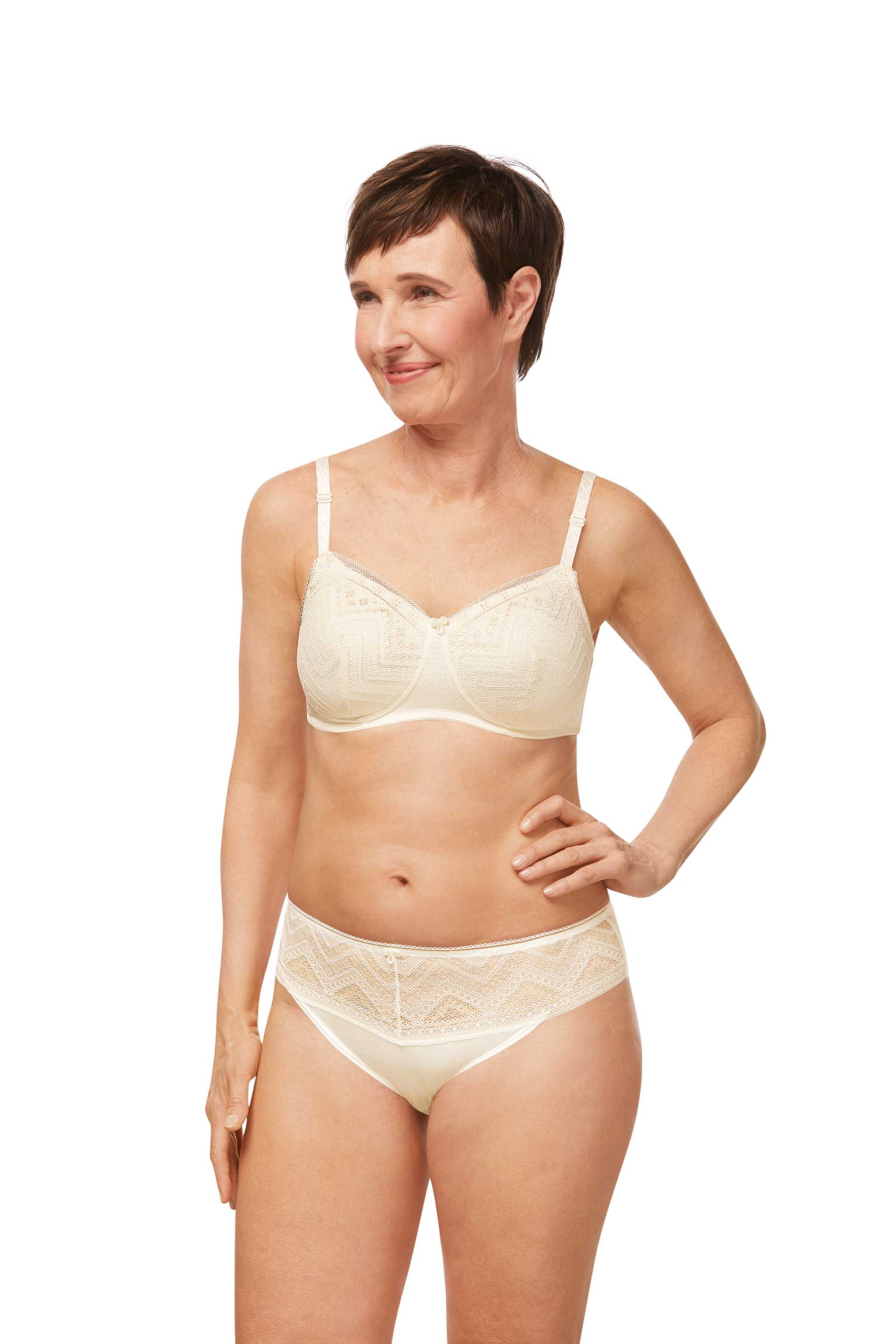 Prothesen-BH Carrie Schalen-BH Wollweiß / Hellbeige