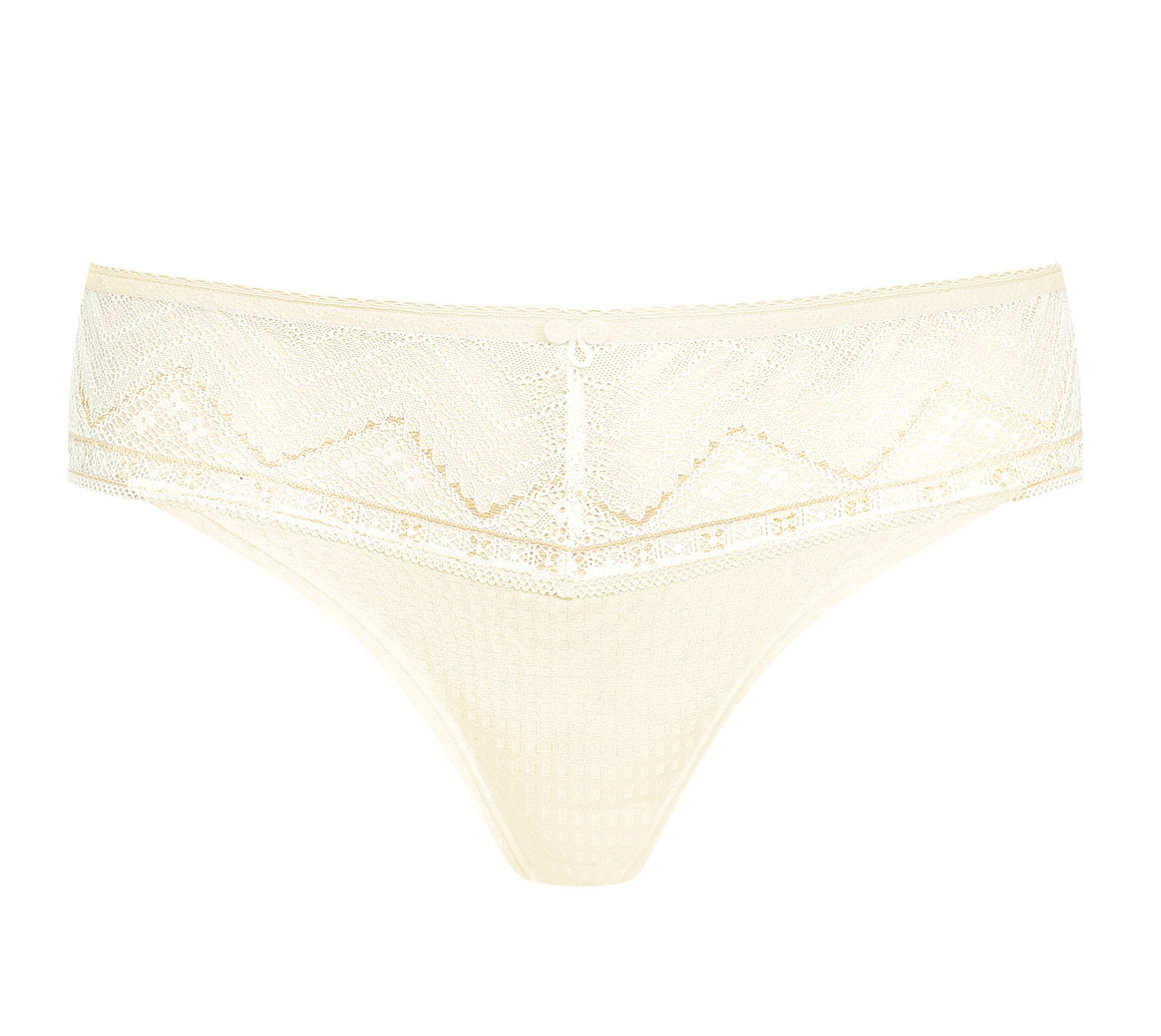 Slip Carrie Wollweiß/Hellbeige