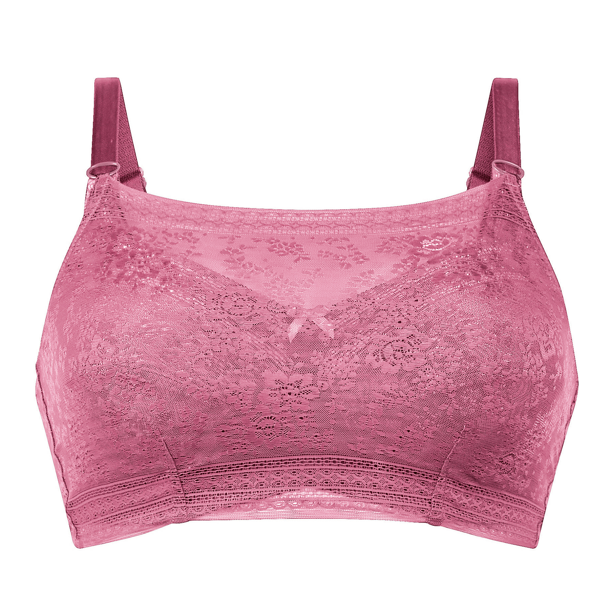 Bandeau-Top Fleur Rose Violet